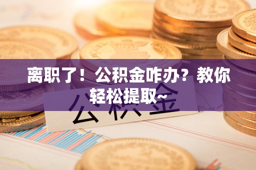 将乐离职了！公积金咋办？教你轻松提取~